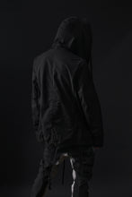画像をギャラリービューアに読み込む, masnada CROPPED LOOSE POCKET PARKA JACKET / STRETCH COTTON RIPSTOP (SOLID BLACK)