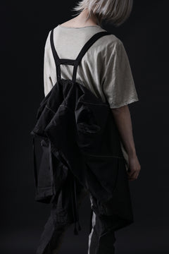 画像をギャラリービューアに読み込む, masnada CROPPED LOOSE POCKET PARKA JACKET / STRETCH COTTON RIPSTOP (SOLID BLACK)