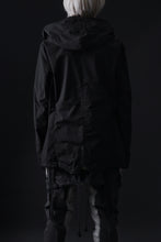 画像をギャラリービューアに読み込む, masnada CROPPED LOOSE POCKET PARKA JACKET / STRETCH COTTON RIPSTOP (SOLID BLACK)
