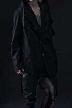 画像をギャラリービューアに読み込む, masnada CROPPED LOOSE POCKET PARKA JACKET / STRETCH COTTON RIPSTOP (SOLID BLACK)