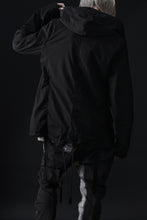 画像をギャラリービューアに読み込む, masnada CROPPED LOOSE POCKET PARKA JACKET / STRETCH COTTON RIPSTOP (SOLID BLACK)