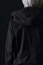 画像をギャラリービューアに読み込む, masnada CROPPED LOOSE POCKET PARKA JACKET / STRETCH COTTON RIPSTOP (SOLID BLACK)