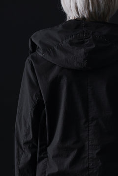 画像をギャラリービューアに読み込む, masnada CROPPED LOOSE POCKET PARKA JACKET / STRETCH COTTON RIPSTOP (SOLID BLACK)