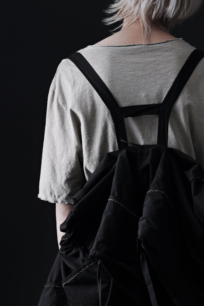 画像をギャラリービューアに読み込む, masnada CROPPED LOOSE POCKET PARKA JACKET / STRETCH COTTON RIPSTOP (SOLID BLACK)