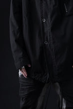 画像をギャラリービューアに読み込む, masnada CROPPED LOOSE POCKET PARKA JACKET / STRETCH COTTON RIPSTOP (SOLID BLACK)