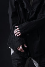 画像をギャラリービューアに読み込む, masnada CROPPED LOOSE POCKET PARKA JACKET / STRETCH COTTON RIPSTOP (SOLID BLACK)