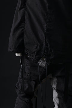 画像をギャラリービューアに読み込む, masnada CROPPED LOOSE POCKET PARKA JACKET / STRETCH COTTON RIPSTOP (SOLID BLACK)