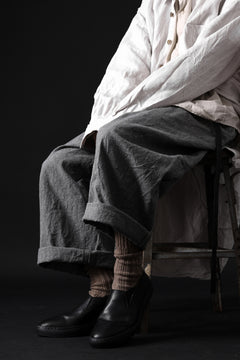 画像をギャラリービューアに読み込む, Portaille LOW SLIP SHOES / WAXED HORSE (BLACK x BLACK)