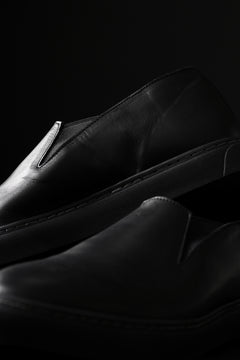 画像をギャラリービューアに読み込む, Portaille LOW SLIP SHOES / WAXED HORSE (BLACK x BLACK)