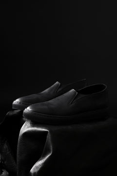 画像をギャラリービューアに読み込む, Portaille LOW SLIP SHOES / WAXED HORSE (BLACK x BLACK)