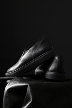 画像をギャラリービューアに読み込む, Portaille LOW SLIP SHOES / WAXED HORSE (BLACK x BLACK)