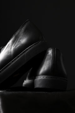 画像をギャラリービューアに読み込む, Portaille LOW SLIP SHOES / WAXED HORSE (BLACK x BLACK)