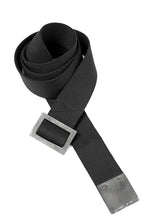 画像をギャラリービューアに読み込む, BORIS BIDJAN SABERI FABRIC & PLATE BELT / OBJECT DYED "BELT5-SIN" (BLACK)