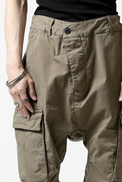 画像をギャラリービューアに読み込む, 11 BY BORIS BIDJAN SABERI CARGO POCKET PANTS / OBJECT DYED &quot;P21B-F-1482&quot; (MUD GREY)