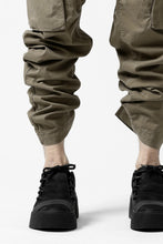 画像をギャラリービューアに読み込む, 11 BY BORIS BIDJAN SABERI CARGO POCKET PANTS / OBJECT DYED &quot;P21B-F-1482&quot; (MUD GREY)