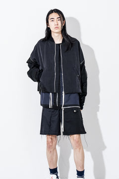 画像をギャラリービューアに読み込む, FACETASM ZIPPER MA-1 JACKET (BLACK)