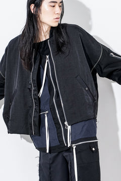 画像をギャラリービューアに読み込む, FACETASM ZIPPER MA-1 JACKET (BLACK)