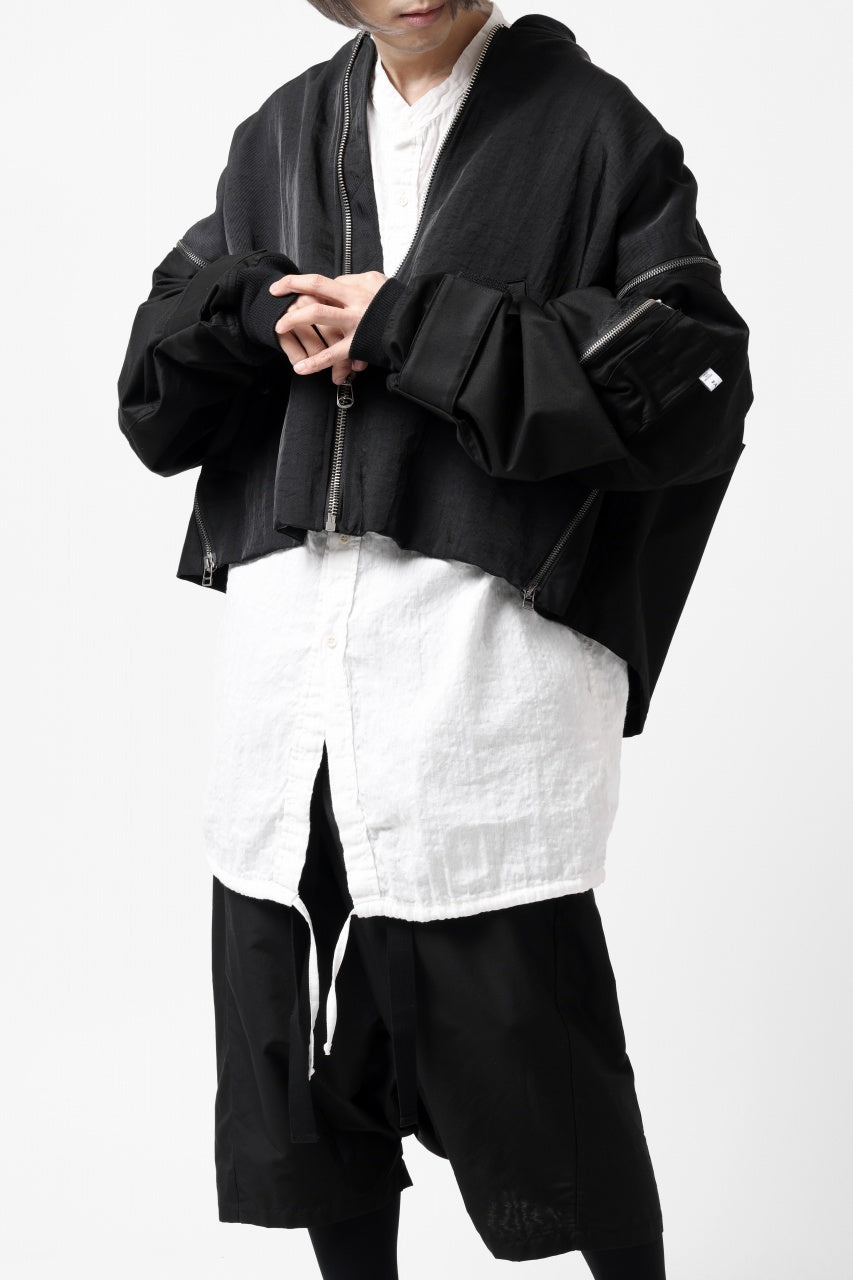 画像をギャラリービューアに読み込む, FACETASM ZIPPER MA-1 JACKET (BLACK)