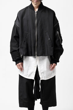 画像をギャラリービューアに読み込む, FACETASM ZIPPER MA-1 JACKET (BLACK)