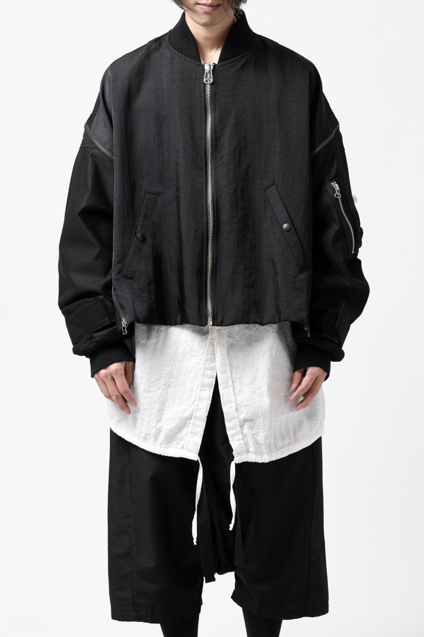 画像をギャラリービューアに読み込む, FACETASM ZIPPER MA-1 JACKET (BLACK)