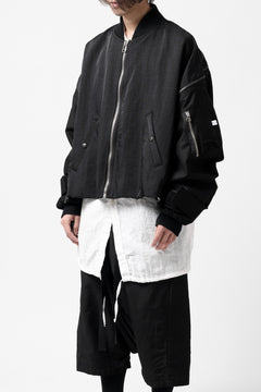 画像をギャラリービューアに読み込む, FACETASM ZIPPER MA-1 JACKET (BLACK)