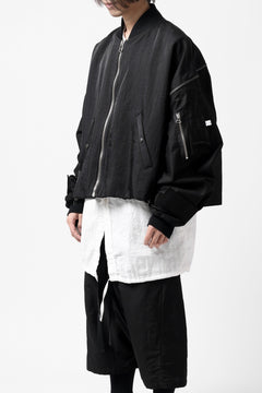 画像をギャラリービューアに読み込む, FACETASM ZIPPER MA-1 JACKET (BLACK)