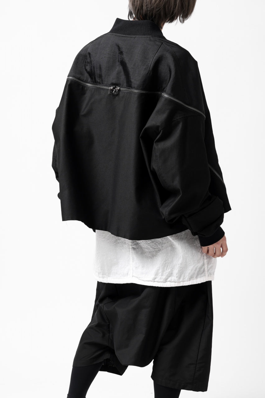 画像をギャラリービューアに読み込む, FACETASM ZIPPER MA-1 JACKET (BLACK)