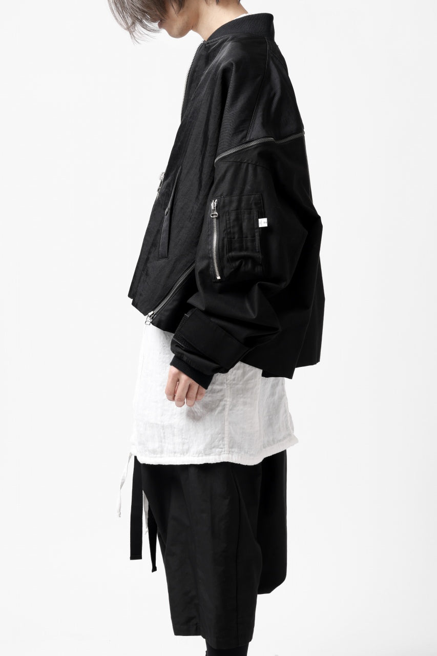 画像をギャラリービューアに読み込む, FACETASM ZIPPER MA-1 JACKET (BLACK)