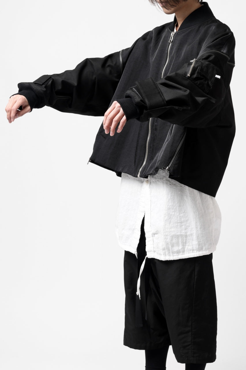 画像をギャラリービューアに読み込む, FACETASM ZIPPER MA-1 JACKET (BLACK)