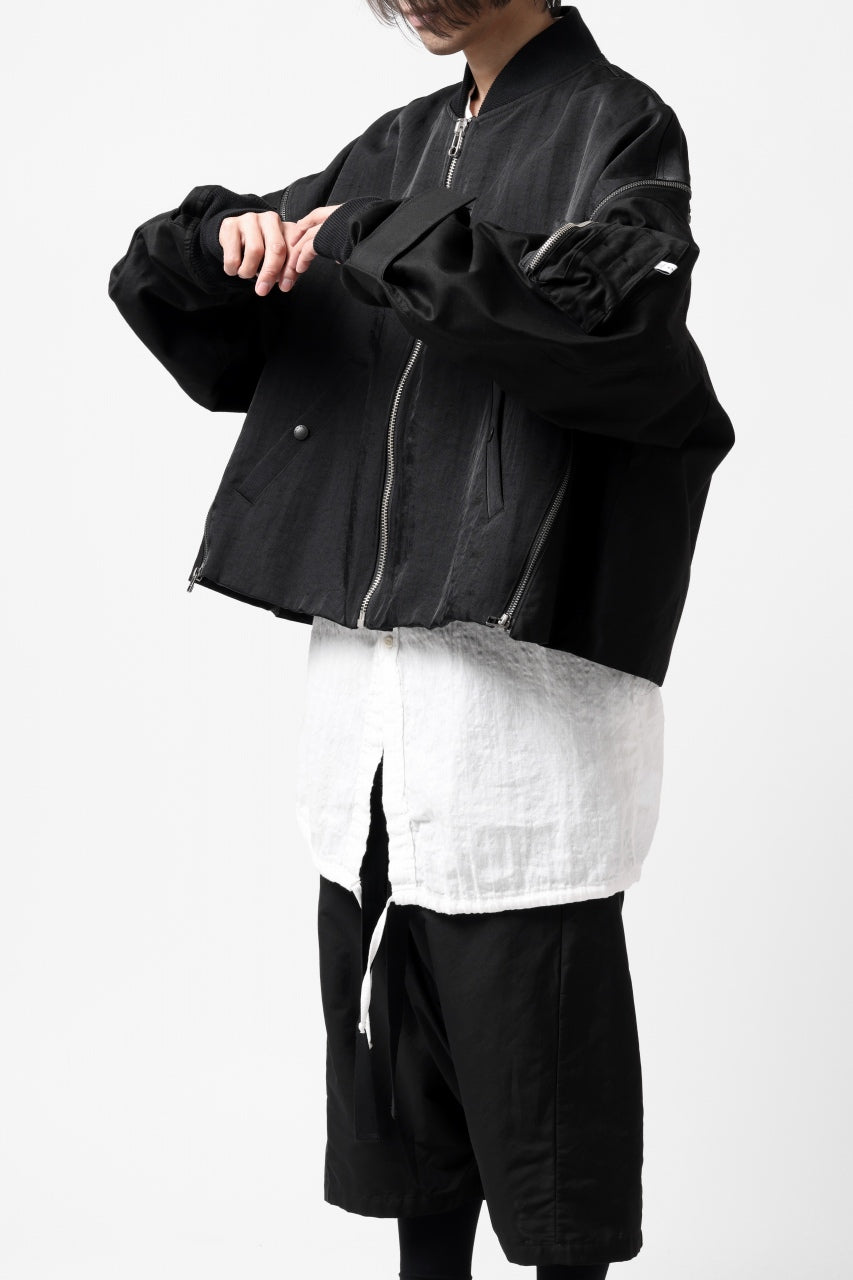 画像をギャラリービューアに読み込む, FACETASM ZIPPER MA-1 JACKET (BLACK)