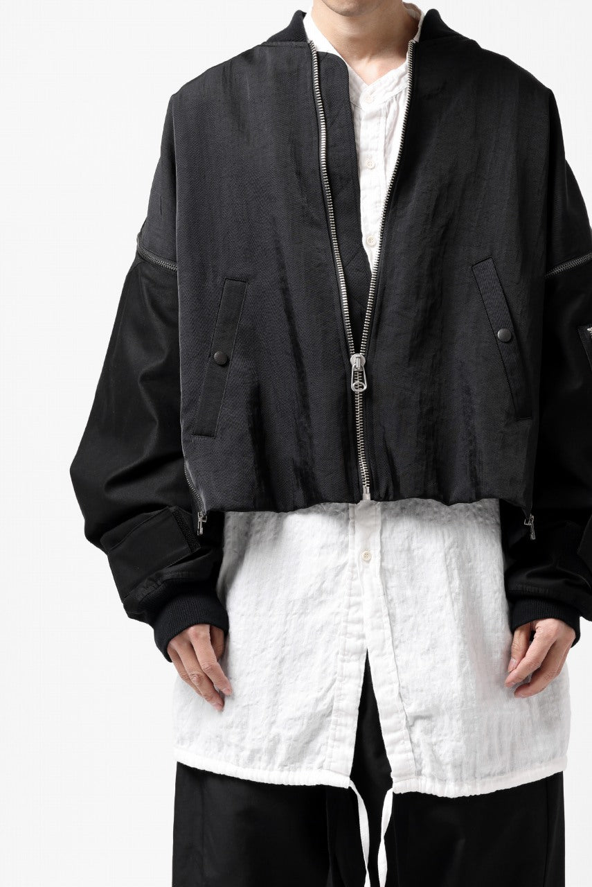 画像をギャラリービューアに読み込む, FACETASM ZIPPER MA-1 JACKET (BLACK)