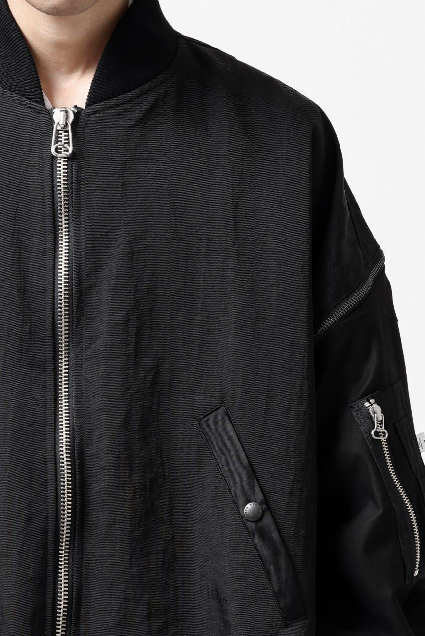 画像をギャラリービューアに読み込む, FACETASM ZIPPER MA-1 JACKET (BLACK)