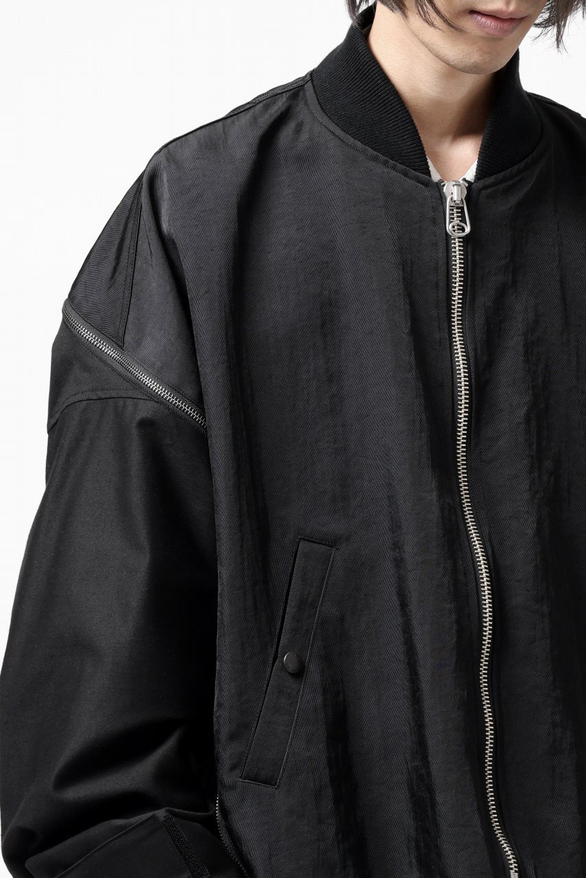 画像をギャラリービューアに読み込む, FACETASM ZIPPER MA-1 JACKET (BLACK)