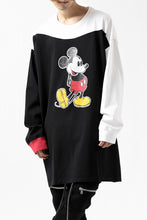 画像をギャラリービューアに読み込む, FACETASM × DISNEY Collaboration MICKEY ASYMMETRIC LONG SLEEVE TEE (BLACK)