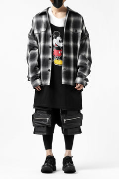 画像をギャラリービューアに読み込む, FACETASM × DISNEY Collaboration MICKEY ASYMMETRIC LONG SLEEVE TEE (BLACK)