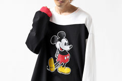 画像をギャラリービューアに読み込む, FACETASM × DISNEY Collaboration MICKEY ASYMMETRIC LONG SLEEVE TEE (BLACK)