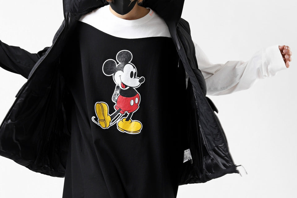 画像をギャラリービューアに読み込む, FACETASM × DISNEY Collaboration MICKEY ASYMMETRIC LONG SLEEVE TEE (BLACK)