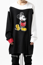 画像をギャラリービューアに読み込む, FACETASM × DISNEY Collaboration MICKEY ASYMMETRIC LONG SLEEVE TEE (BLACK)