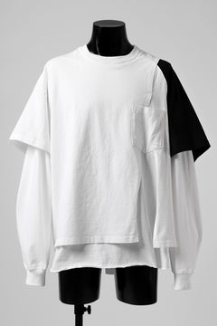 画像をギャラリービューアに読み込む, FACETASM CRAZY LAYERED LS TEE (WHITE)