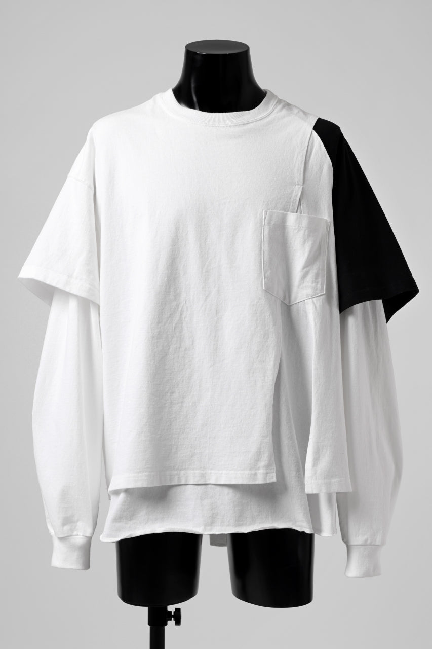 画像をギャラリービューアに読み込む, FACETASM CRAZY LAYERED LS TEE (WHITE)