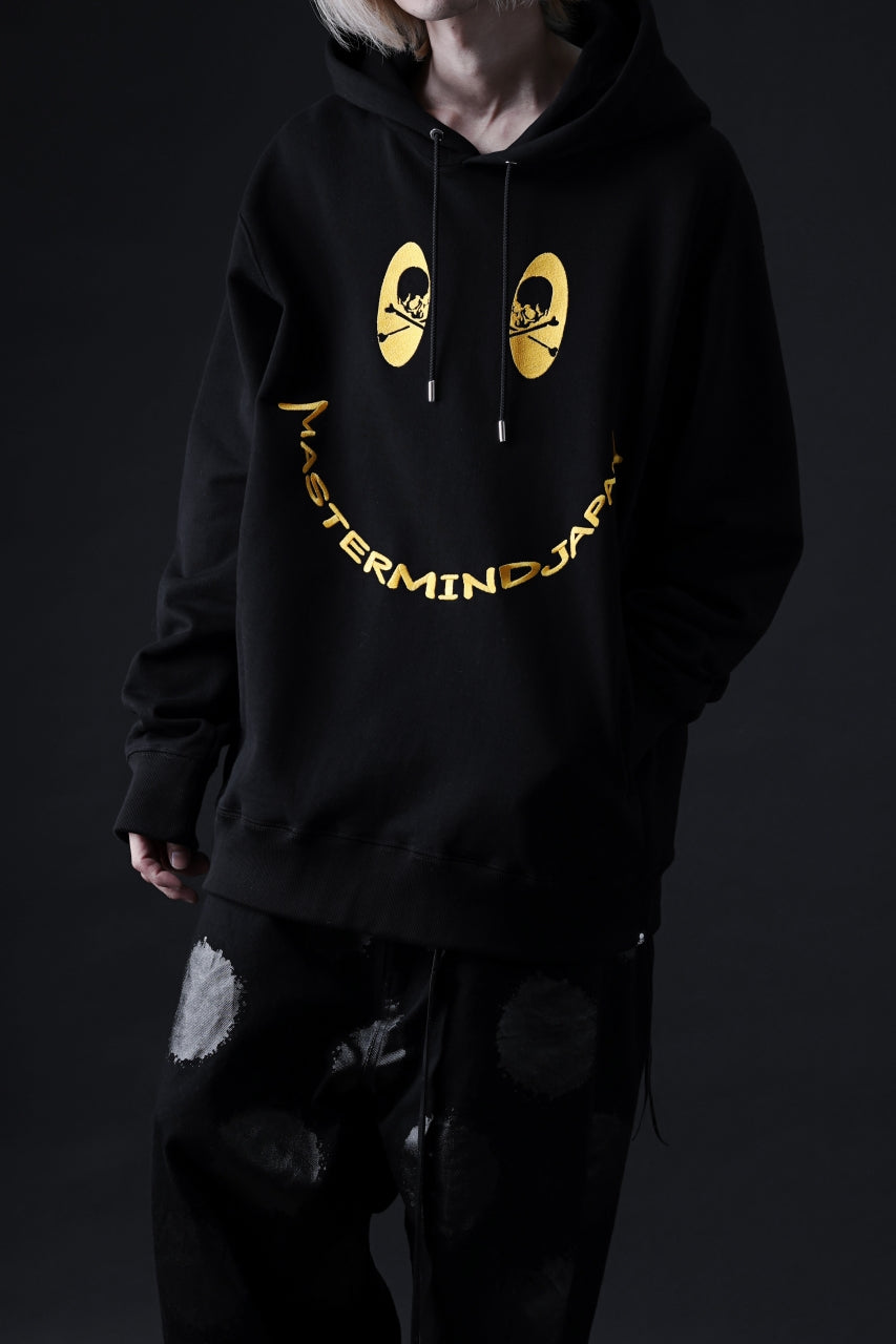 Load image into Gallery viewer, mastermind JAPAN SWEAT HOODIE / FACE LOGO (BLACK)