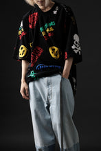 画像をギャラリービューアに読み込む, mastermind JAPAN ALL-OVER DESIGN VELOUR TEE / BOXY FIT (MULTI)