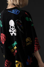 画像をギャラリービューアに読み込む, mastermind JAPAN ALL-OVER DESIGN VELOUR TEE / BOXY FIT (MULTI)