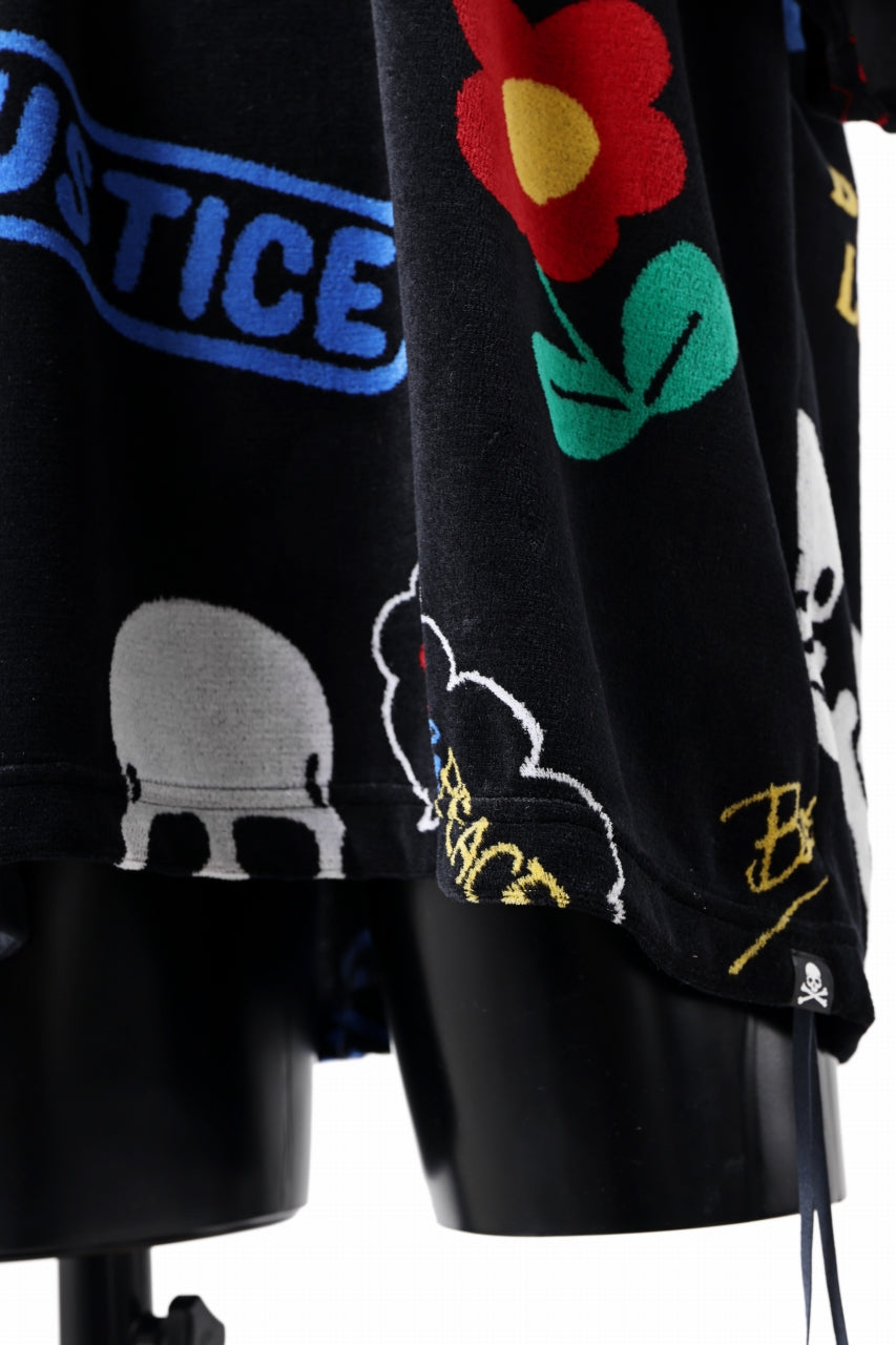 画像をギャラリービューアに読み込む, mastermind JAPAN ALL-OVER DESIGN VELOUR TEE / BOXY FIT (MULTI)