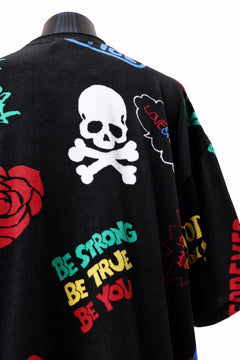 画像をギャラリービューアに読み込む, mastermind JAPAN ALL-OVER DESIGN VELOUR TEE / BOXY FIT (MULTI)
