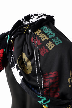 画像をギャラリービューアに読み込む, mastermind JAPAN ALL-OVER DESIGN VELOUR TEE / BOXY FIT (MULTI)