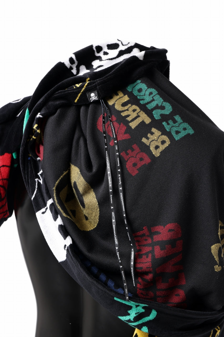 画像をギャラリービューアに読み込む, mastermind JAPAN ALL-OVER DESIGN VELOUR TEE / BOXY FIT (MULTI)