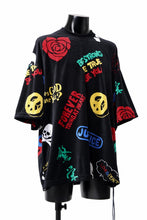 画像をギャラリービューアに読み込む, mastermind JAPAN ALL-OVER DESIGN VELOUR TEE / BOXY FIT (MULTI)