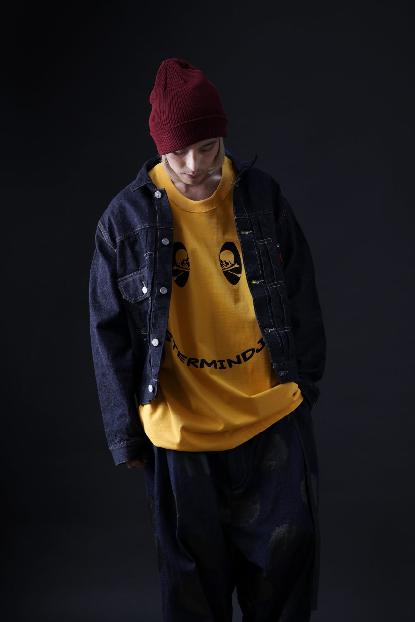 Load image into Gallery viewer, mastermind JAPAN FACE LOGO TEE / BOXY FIT (YELLOW)