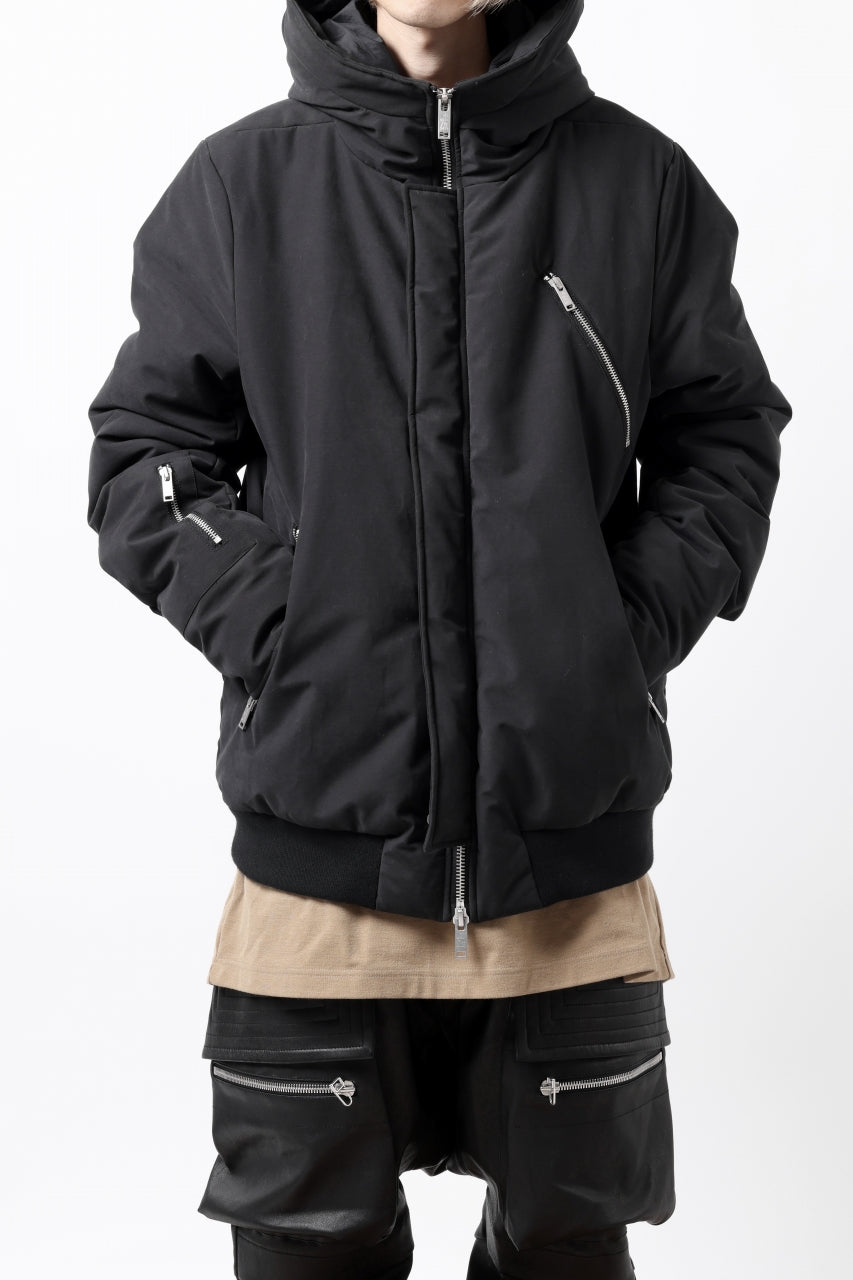画像をギャラリービューアに読み込む, thomkrom HOODIE ZIP JACKET / WARM PADDED (BLACK)